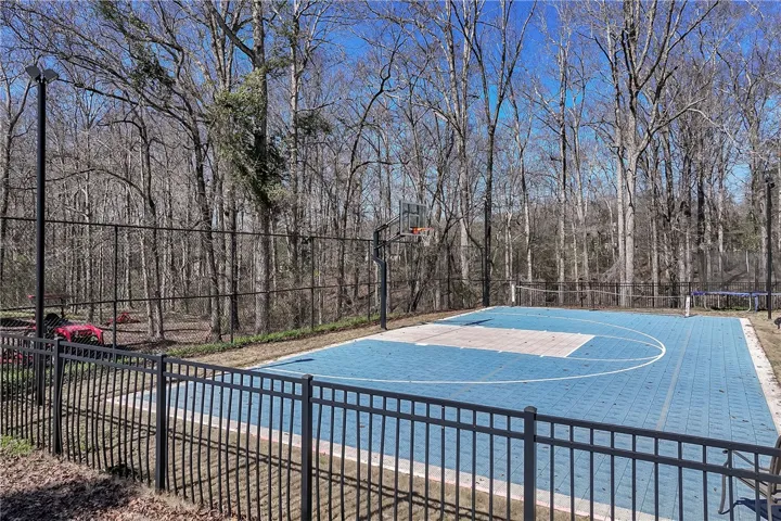 Basketball Court with lights