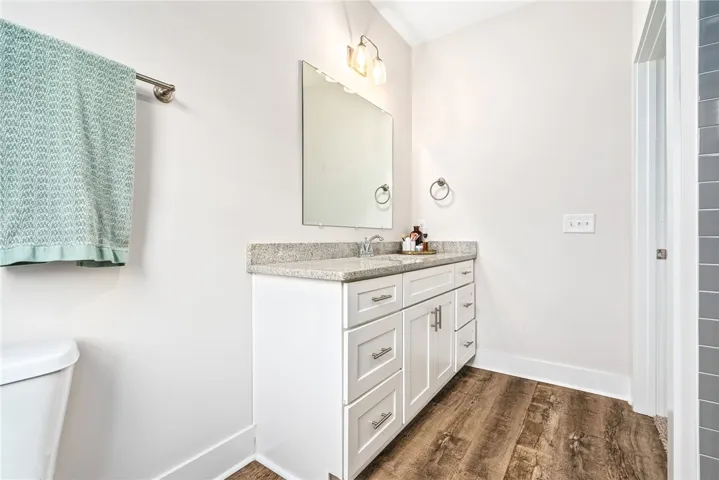 Comfortable primary suite with private bath.