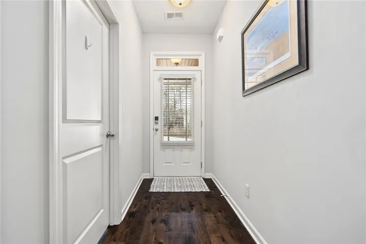 Greet your guests in the entrance Foyer. Notice the transom window above the door, which allows extra daylight to fill the Foyer.