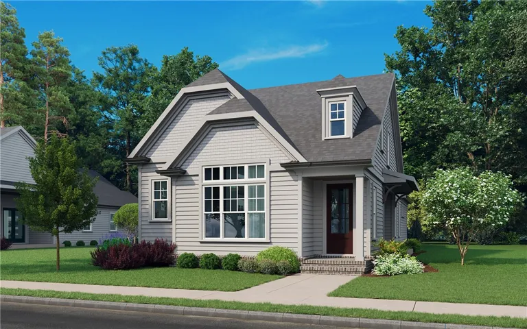 This charming home offers classic architectural details and lush landscaping, creating inviting curb appeal.