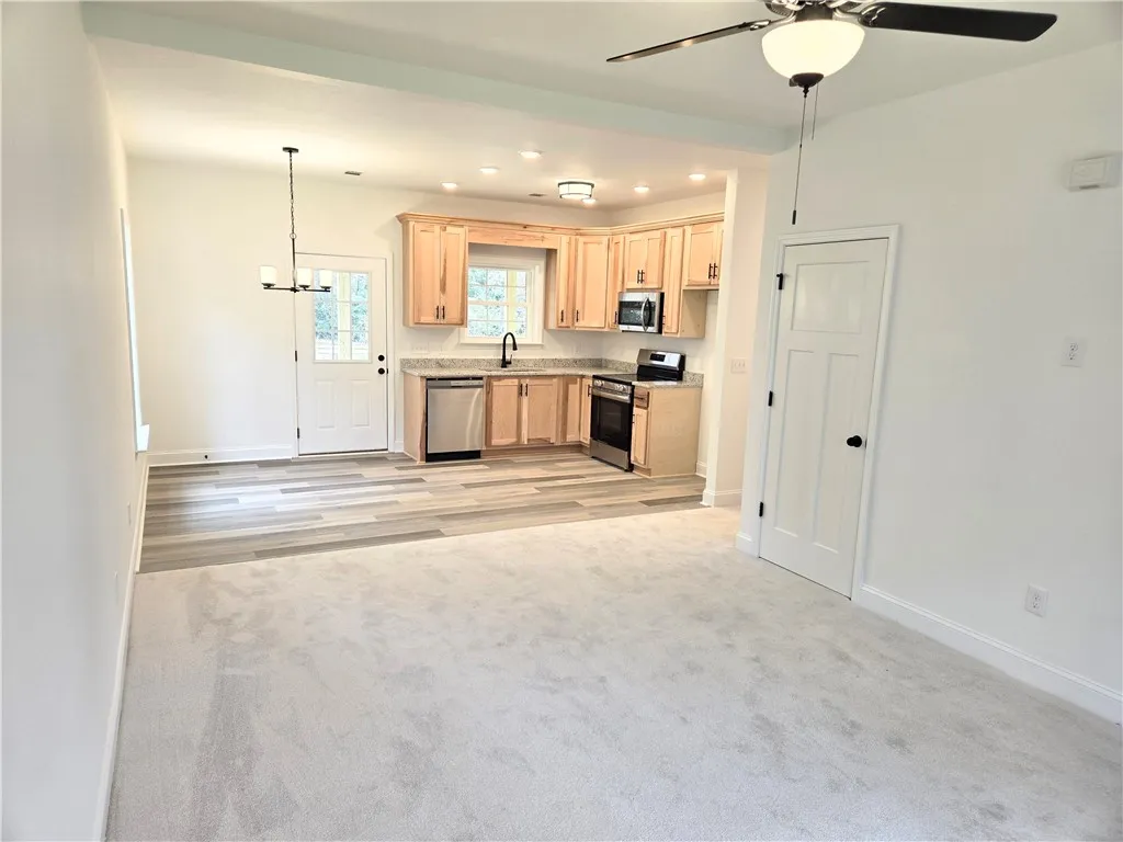 Great room and kitchen