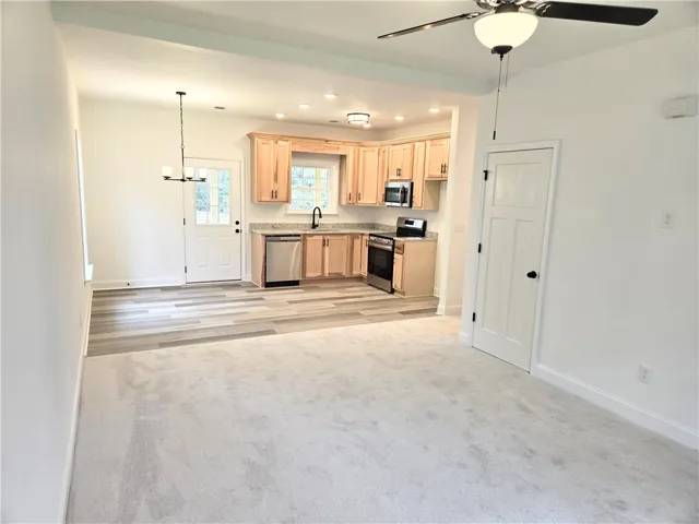 Great room and kitchen