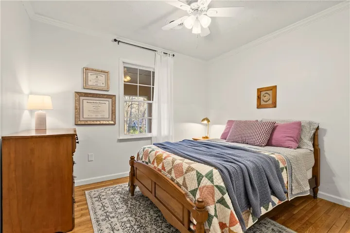 3rd of 3 upstairs bedrooms - still wood floors!
