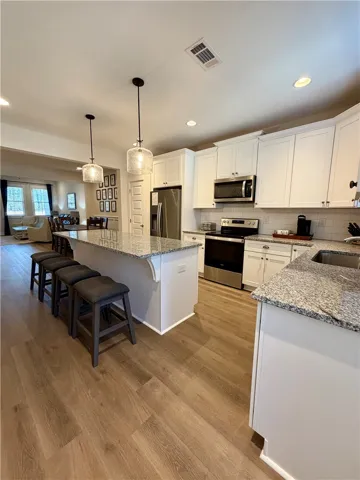 Kitchen with pantry and island