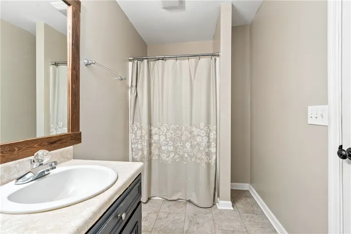 Primary Bath with low step shower