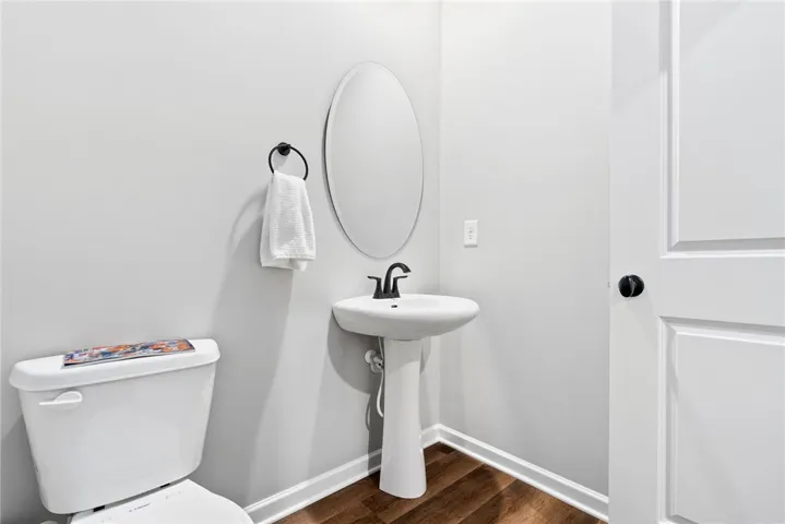 Quaint powder room on main level