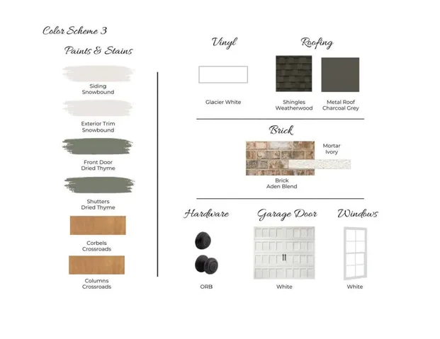 Auburn Farms Lot 52 - Exterior Color Scheme 3
