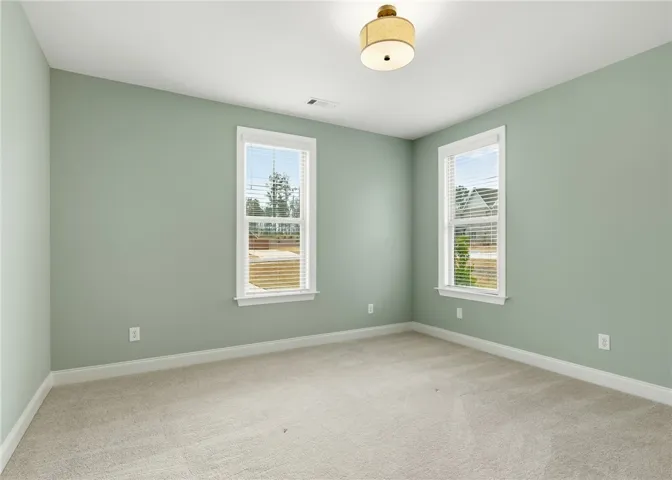 Bedroom 2 is located on the front of the home.