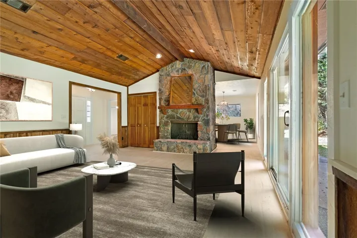 Virtually Staged Living Room