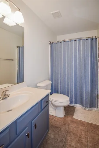 full bath upstairs for BR 2 and 3