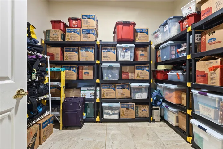 one of several large storage areas
