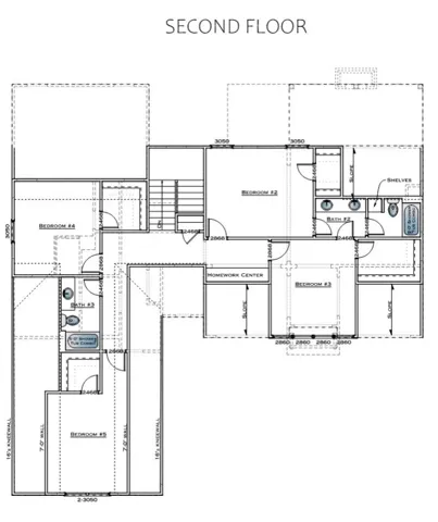 The Holly A - Second Floor - All plans, pricing, and specifications are subject to change without notice.