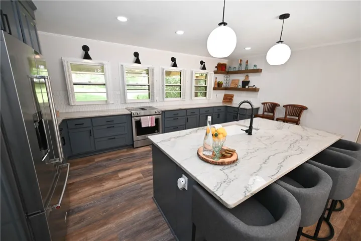 Spacious kitchen.