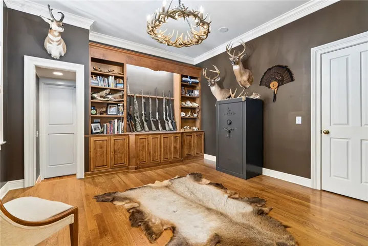 Study with private access from primary & hidden door to living room