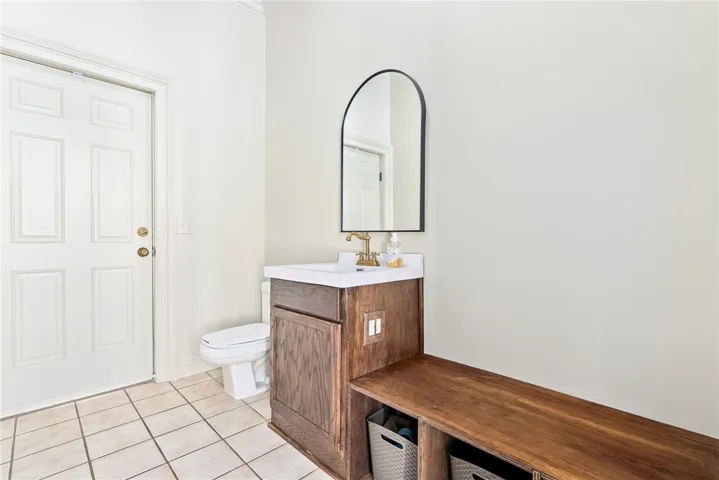 Downstairs bathroom off kitchen