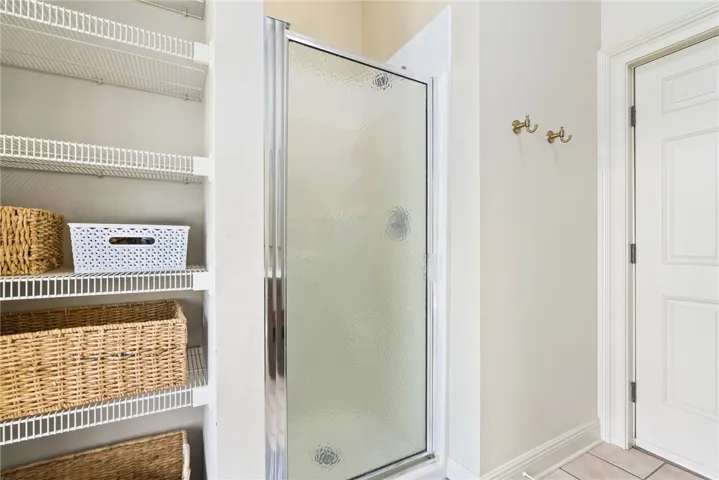 Downstairs bathroom off kitchen
