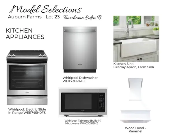 Auburn Farms Townhome unit 23 design selections!