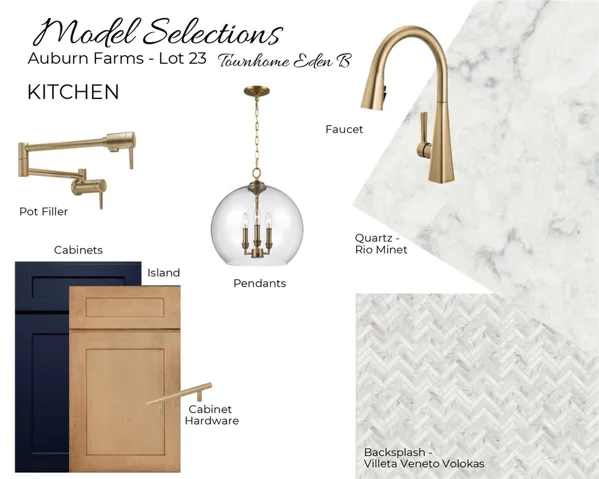 Auburn Farms Townhome unit 23 design selections!