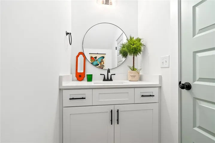 Powder bath on main level