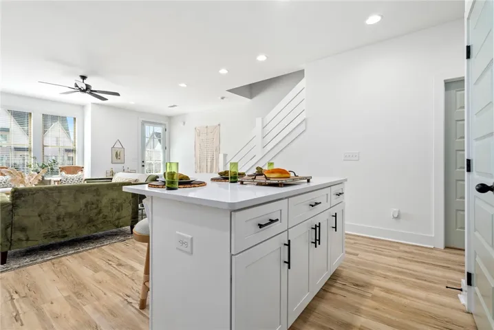 Open concept kitchen / entertaining space