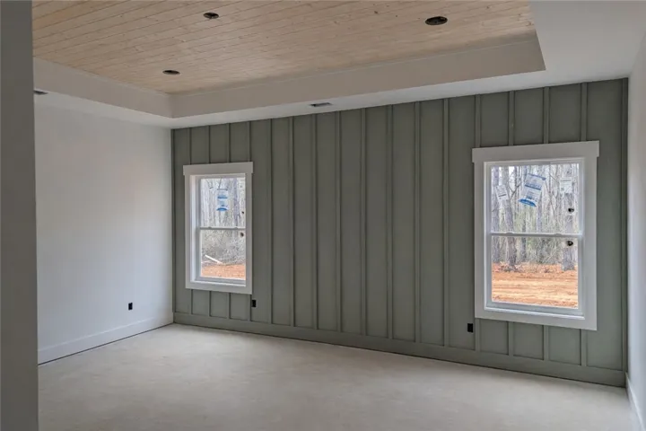Primary bedroom accent wall