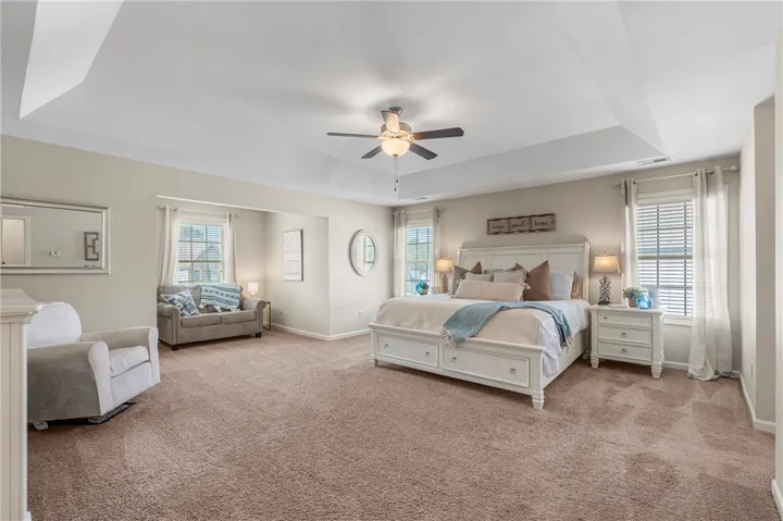 Oversized primary bedroom