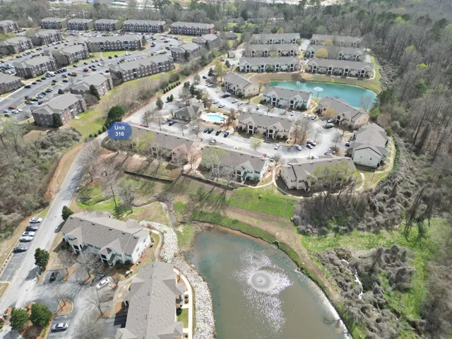 Aerial view of lovely Longleaf Villas