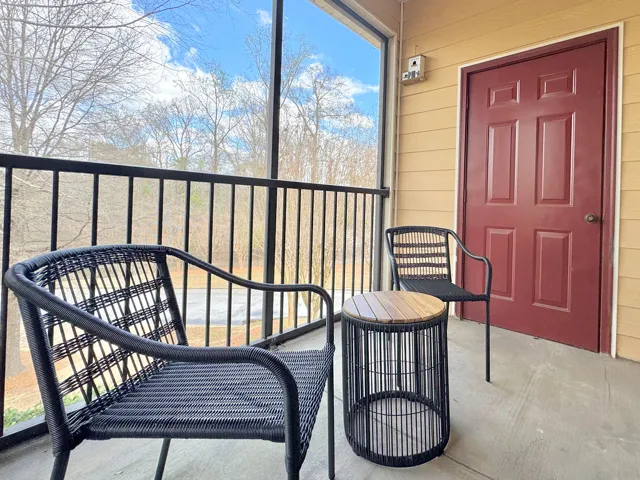Storage closet off the screened porch