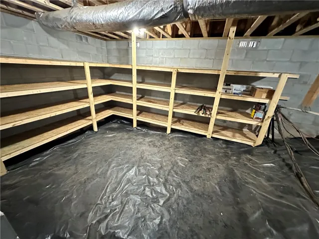 Crawlspace storage!!