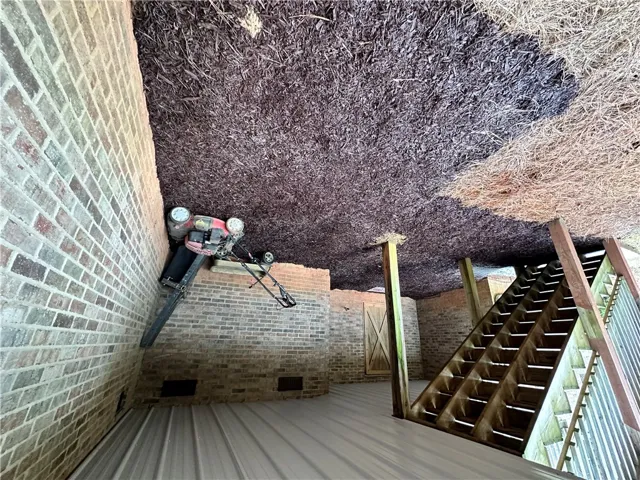 There’s storage under the back porch too