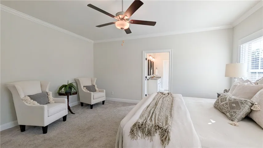 Extremely spacious primary bedroom!