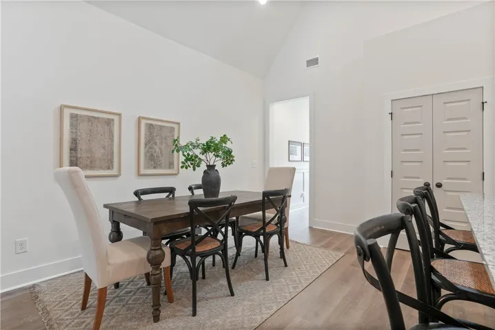 EXAMPLE OF completed and furnished interior townhome unit