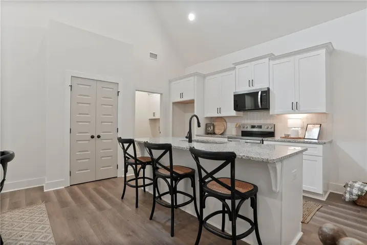 EXAMPLE OF completed and furnished interior townhome unit