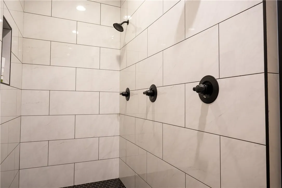 Master shower with double shower heads