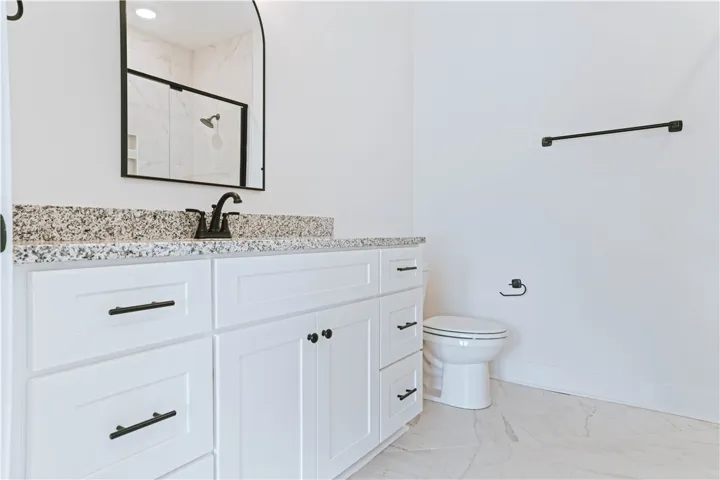 Primary Bathroom Vanity - Example of a completed Exterior Unit Townhome