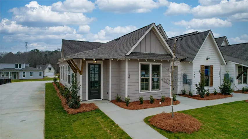 Left Angle - Exterior Townhome Unit - Example of a completed Exterior Unit Townhome