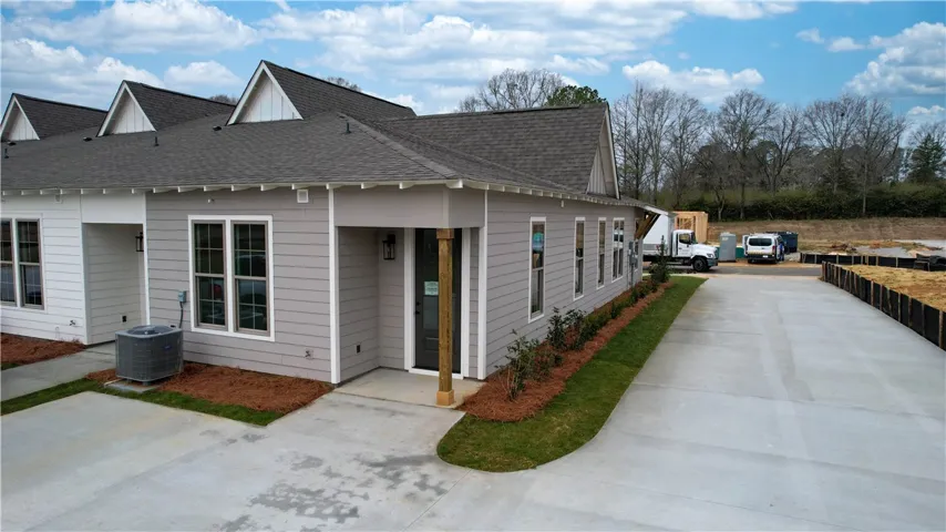 Rear Alley - Exterior Townhome Unit - Example of a completed Exterior Unit Townhome