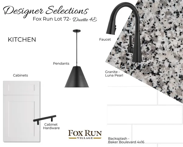 The Duette 4E on lot 72 by Holland Homes LLC. All plans, pricing, and specifications are subject to change without notice.