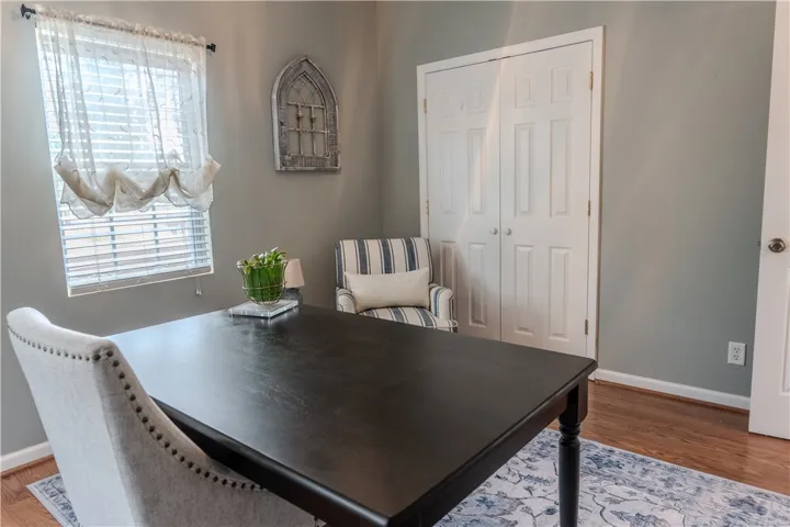 Bedroom #3 used as an office space.