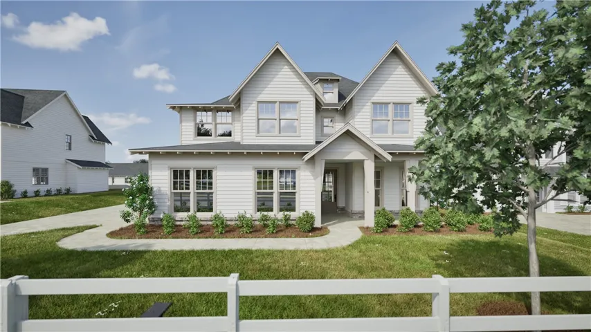 Rendering of The Hayes B in Auburn Farms. Exterior Color Scheme 11