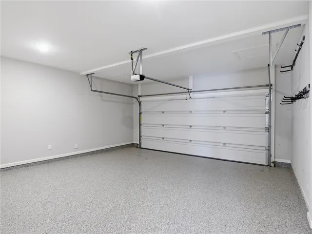 Double car garage with lifetime warranty epoxy Guardian flooring
