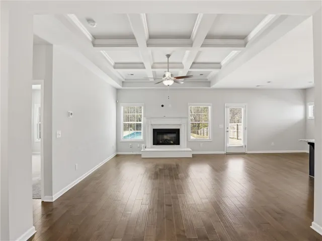 Huge Family room with wood burning fireplace