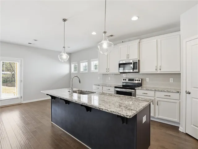 Kitchen view from family room