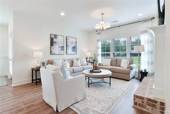 Example of a completed Trent Plan - Living Room - All plans, pricing, selections & specifications are subject to change without notice.