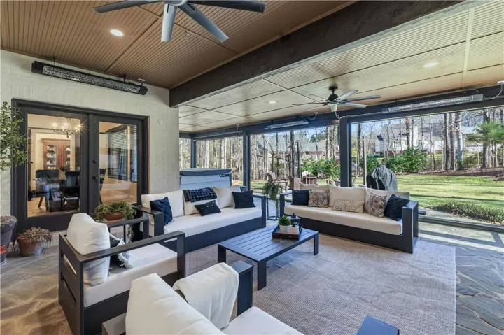 Back porch living area