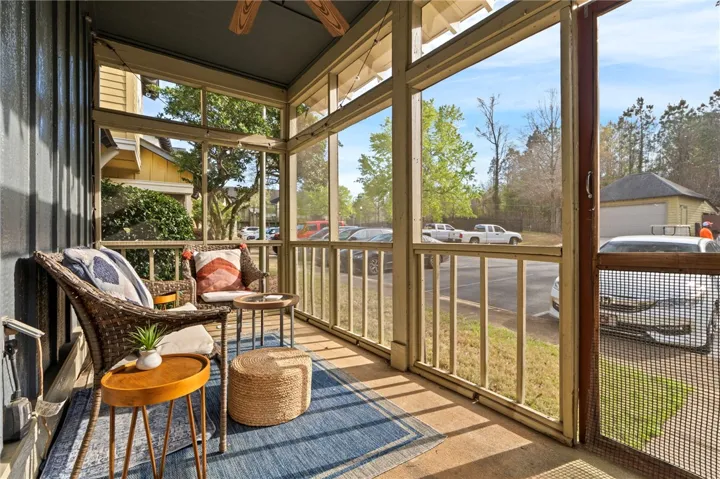 Rear Enclosed Porch