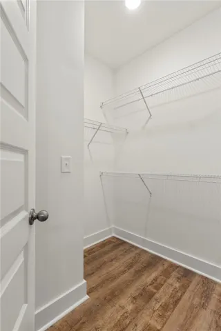 Walk-In Primary Closet Example of a completed End Unit Townhome