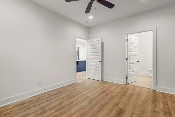 Primary Bedroom - Example of a completed End Unit Townhome