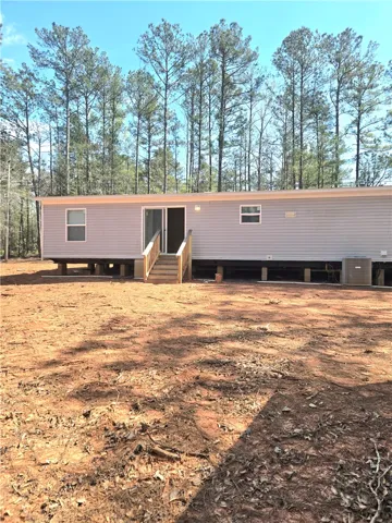 Back view of the home