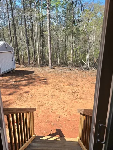 View from the back patio door